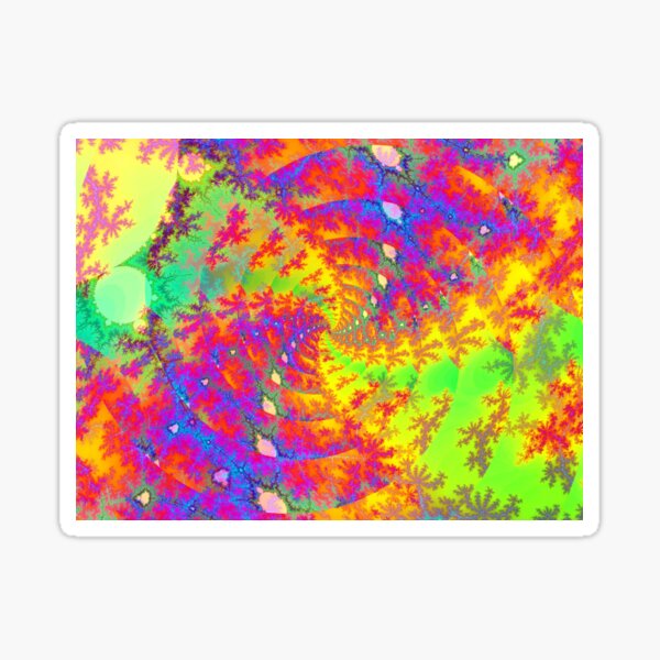 Fractal Confirmity Inverted Sticker