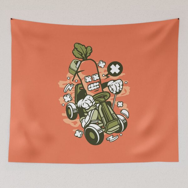 Item preview, Pro Cartoon Design Carrot Gokart Rider designed and sold by CartoonTshirtD.
