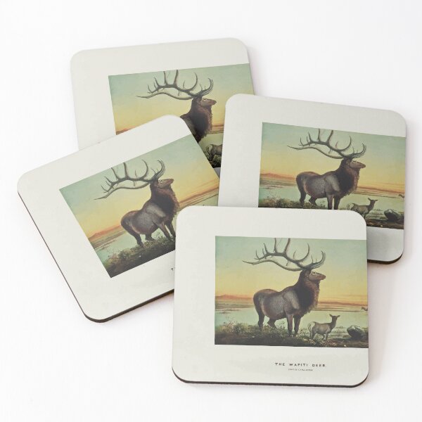 Item preview, Zoological sketches by Joseph Wolf 1861 to 1867 019 The Wapiti Deer designed and sold by WetdryvacRB01.