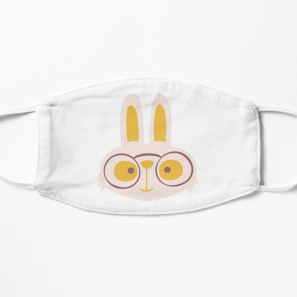 White Rabbit Flat Mask