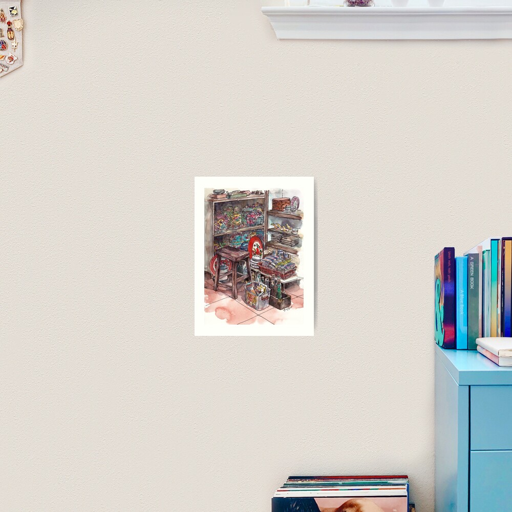 Antique Shop in Melaka Art Print
