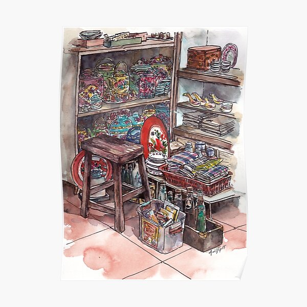 Antique Shop in Melaka Poster