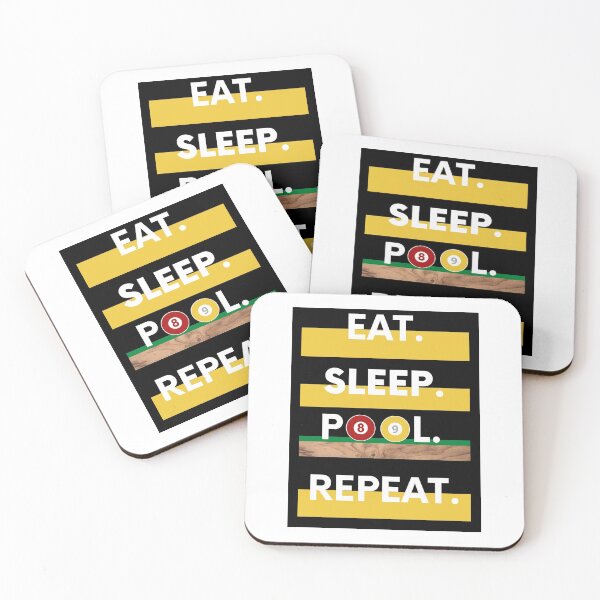Item preview, Eat Sleep Pool Repeat designed and sold by Cc8266.