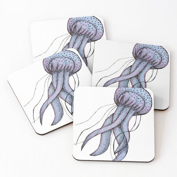 Item preview, Wispy Jellyfish designed and sold by DaughertyDraws.