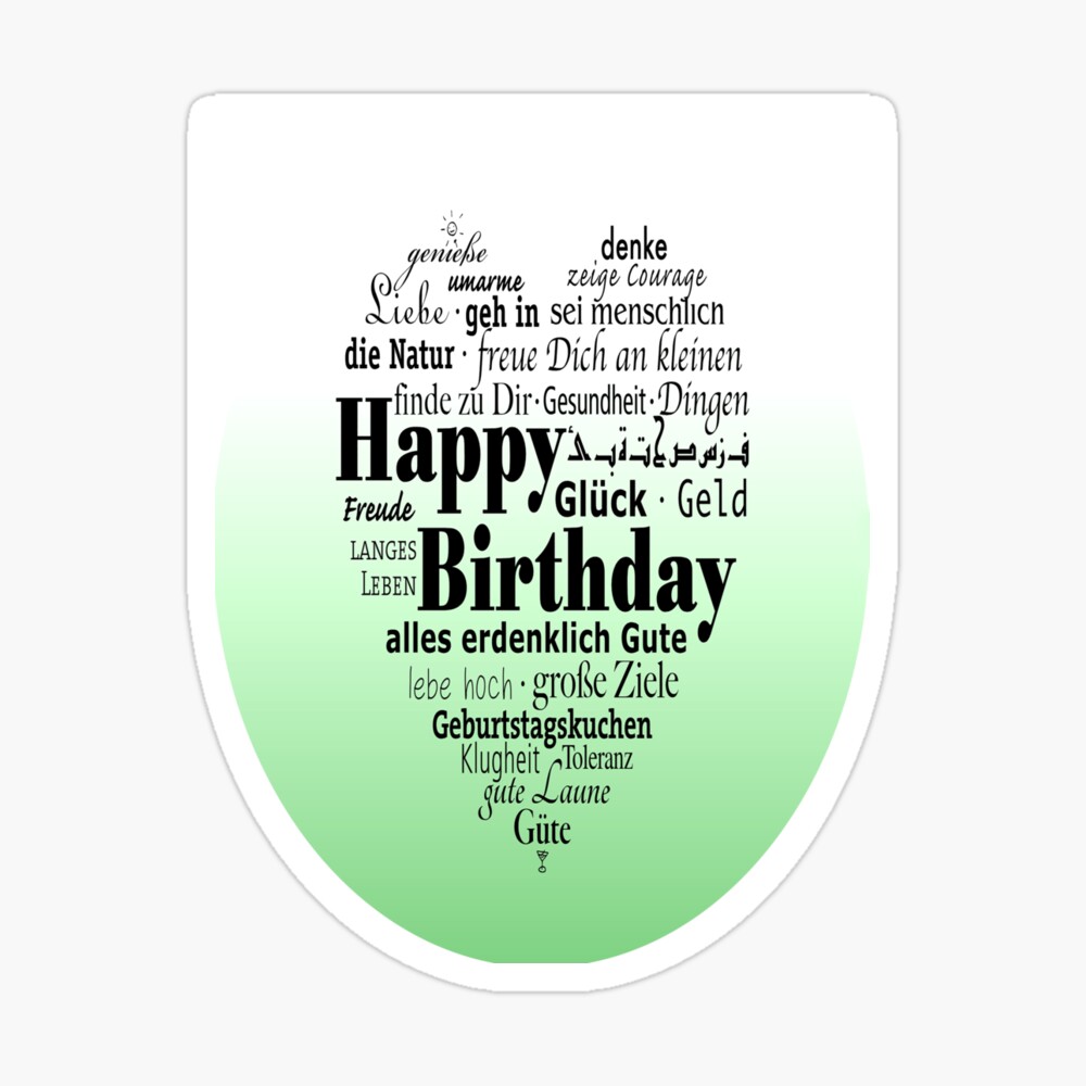 Carte De Vœux Joyeux Anniversaire Dans Toutes Les Langues Par Gersoza Redbubble