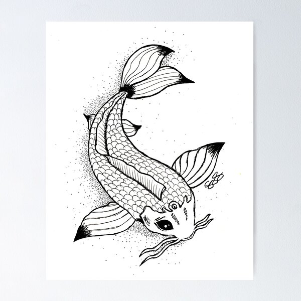 Fish Ink Posters for Sale