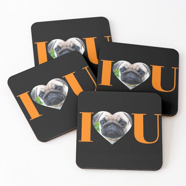 Item preview, i love u. pug designed and sold by doctors-apparel.