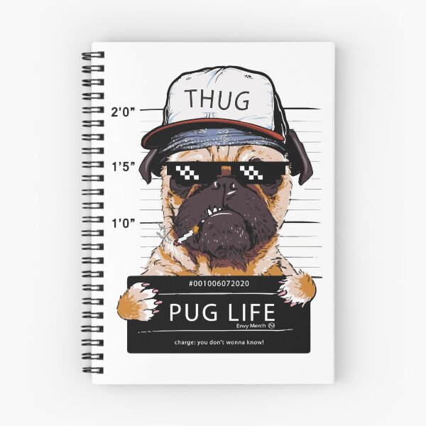 Item preview, Gangster Pug - Street Pug, Pug Life designed and sold by Envy-Merch.