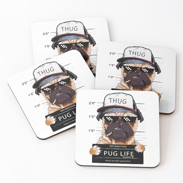Item preview, Gangster Pug - Street Pug, Pug Life designed and sold by Envy-Merch.