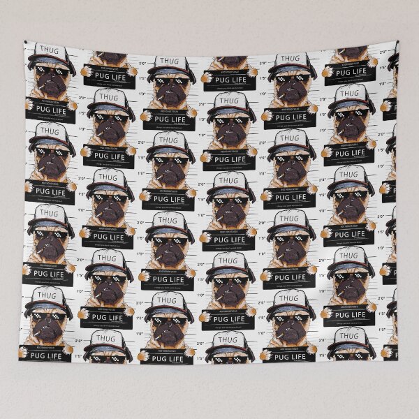 Item preview, Gangster Pug - Street Pug, Pug Life designed and sold by Envy-Merch.