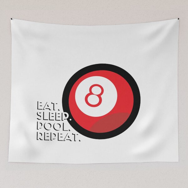 Item preview, Eat Sleep Pool Repeat Graphic  designed and sold by Cc8266.