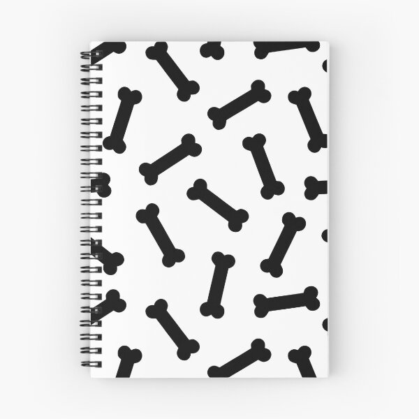 Item preview, Spooky Black Bones Pattern on White designed and sold by evannave.