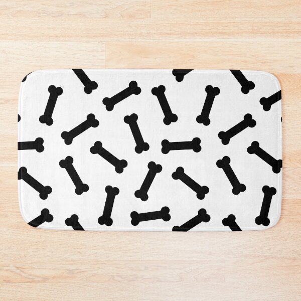 Item preview, Spooky Black Bones Pattern on White designed and sold by evannave.