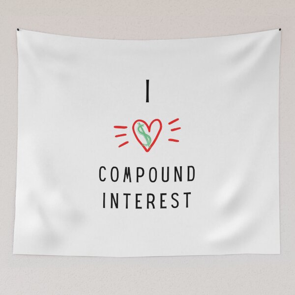 Item preview, I love (cash) compound interest designed and sold by FourNuns.