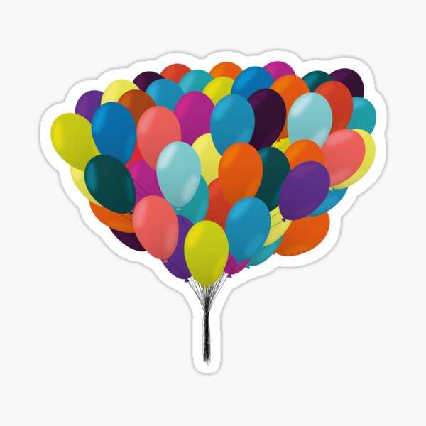 So Many Balloons Sticker