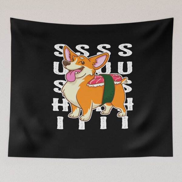 Item preview, Happy Corgi Nigiri Sushi & Dog Lover   designed and sold by BornDesign.