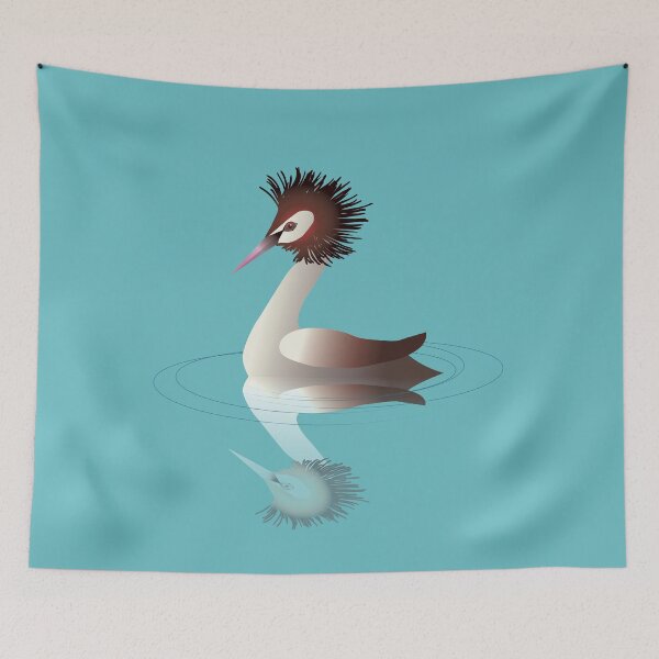 Item preview, Great crested grebe designed and sold by Bwiselizzy.