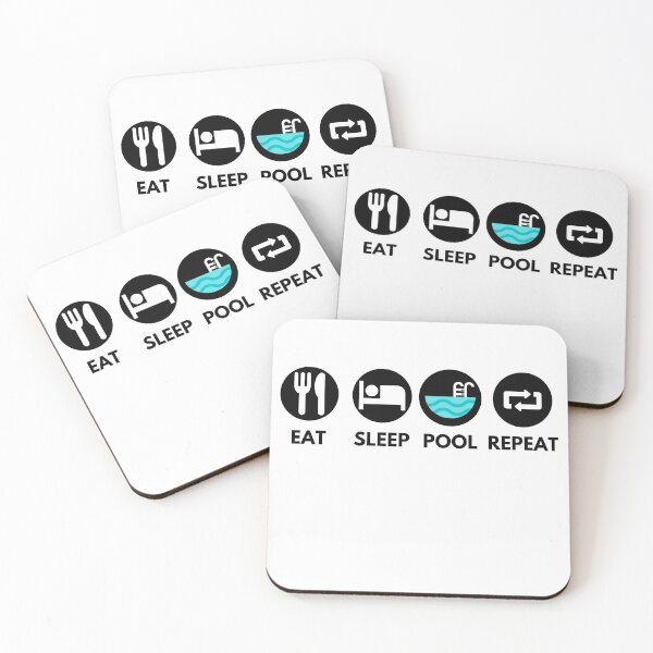 Item preview, Eat Sleep Swim Repeat designed and sold by Cc8266.