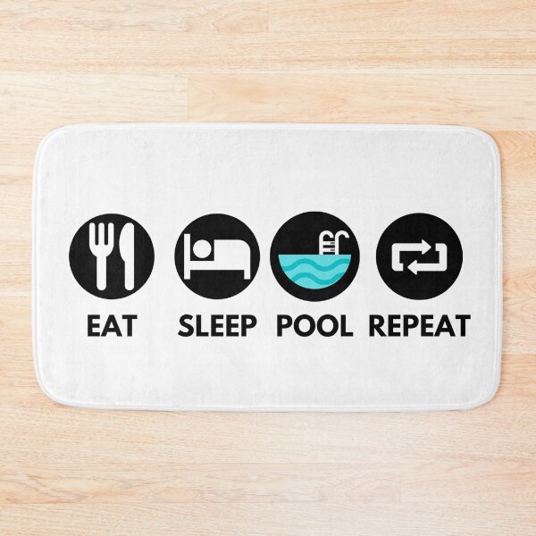 Item preview, Eat Sleep Swim Repeat designed and sold by Cc8266.