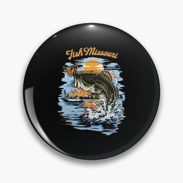 Item preview, Largemouth Bass Fishing Graphic print | Fish Missouri product designed and sold by jakehughes2015.