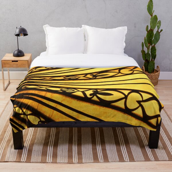Item preview, Yellow and Black Radial Sunburst designed and sold by Hena Tayeb.