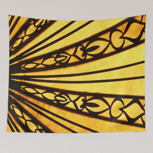 Item preview, Yellow and Black Radial Sunburst designed and sold by Hena Tayeb.