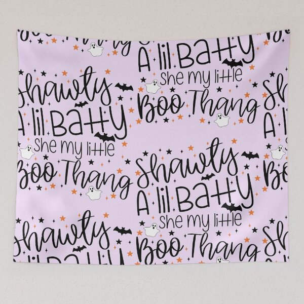 Item preview, Shawty a lil batty boo thang woman funny fall time pumpkin Halloween party thanksgiving holiday costume gift leaves pumpkin Christmas  designed and sold by tiffanator606.