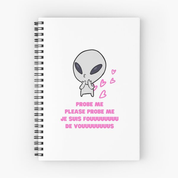 Item preview, Aliens Probe Me Please Probe Me Funny Alien Gift Pink French Text Song Love Me Please Love Me designed and sold by Nathalie Aynié.