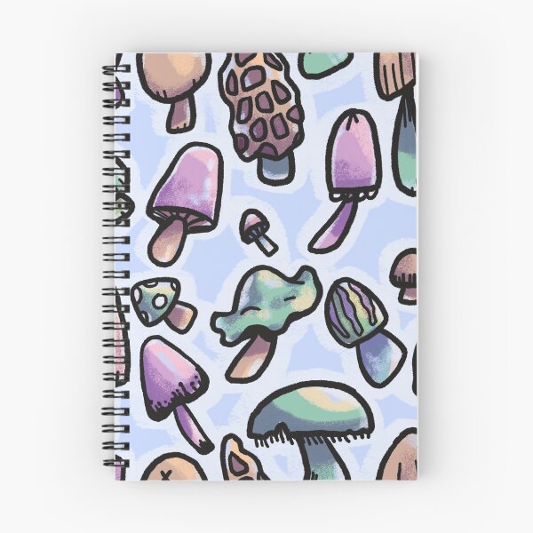 Item preview, Mushrooms on Blue designed and sold by Kirsten Ginn.