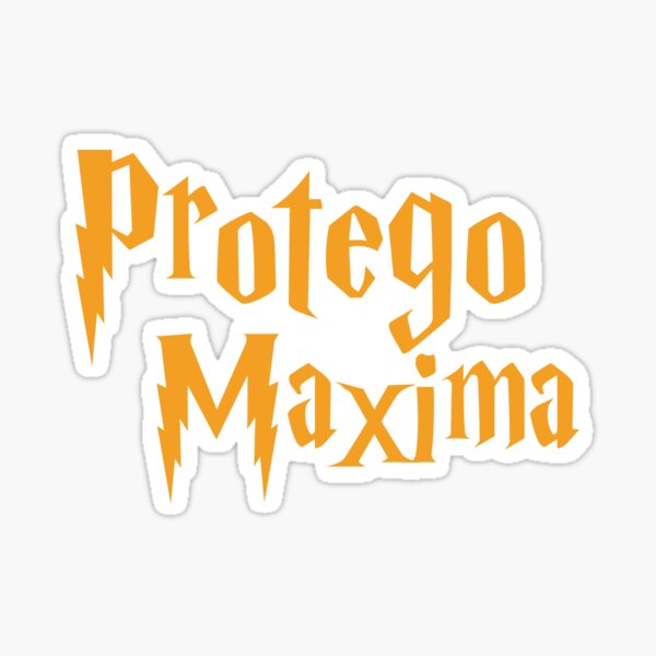 Pegatina Magic Spell Golden Protego Maxima De Family Shop Redbubble   St,small,507x507 Pad,600x600,f8f8f8.u2 