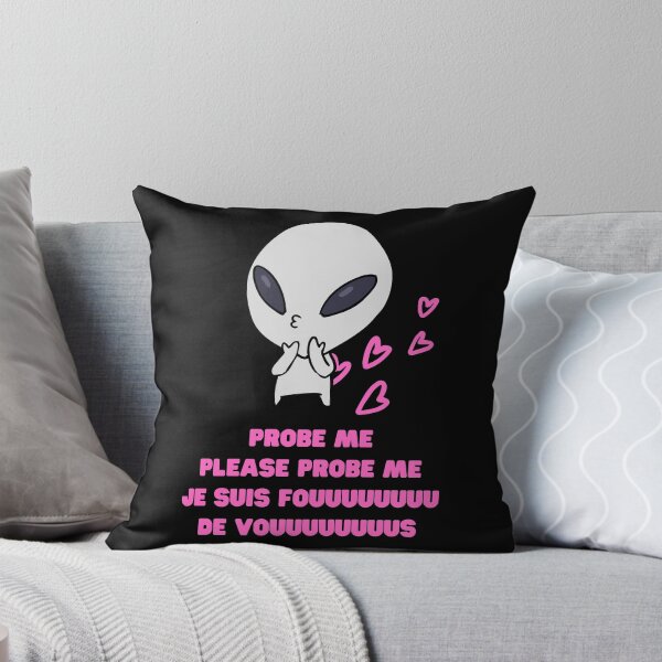 Item preview, Aliens Probe Me Please Probe Me Funny Alien Gift Pink French Text Song Love Me Please Love Me designed and sold by Nathalie Aynié.
