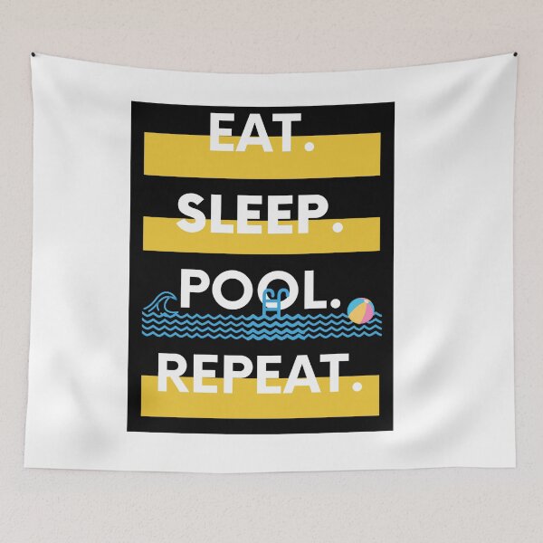 Item preview, Eat Sleep Swim Repeat designed and sold by Cc8266.