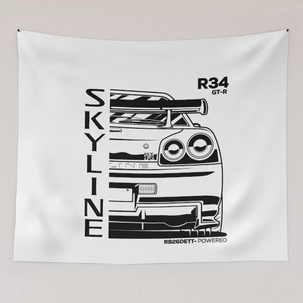 Item preview, Nissan Skyline R34 GT-R silhouette designed and sold by -GrandeArt-.
