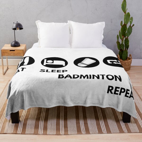 Item preview, Eat Sleep Badminton Repeat designed and sold by Cc8266.