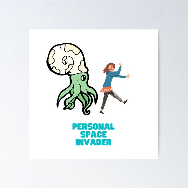 Item preview, Aliens Personal Space Invasion designed and sold by Nathalie Aynié.