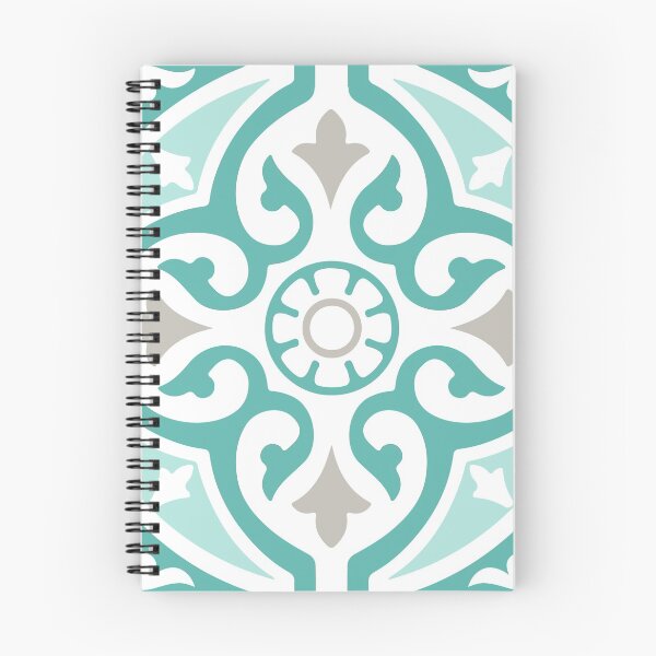 Item preview, Teal Blue and White Mexican Talavera Tile Pattern designed and sold by HotHibiscus.