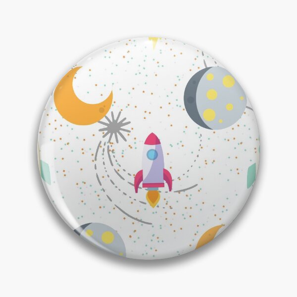 Item preview, Mid Century Modern Rocket Space Pattern designed and sold by P9Designs.