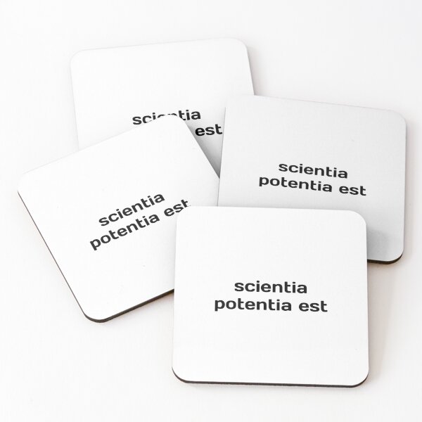 Item preview, scientia potentia est meaning Knowledge is power designed and sold by Inspirationmotivation.