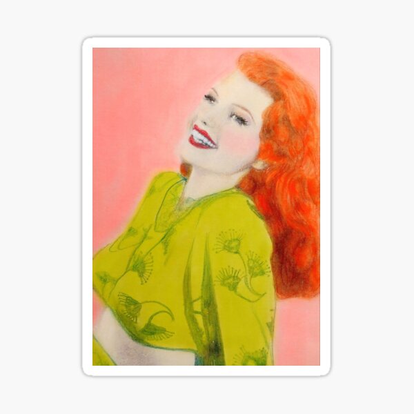 Rita Hayworth Sticker