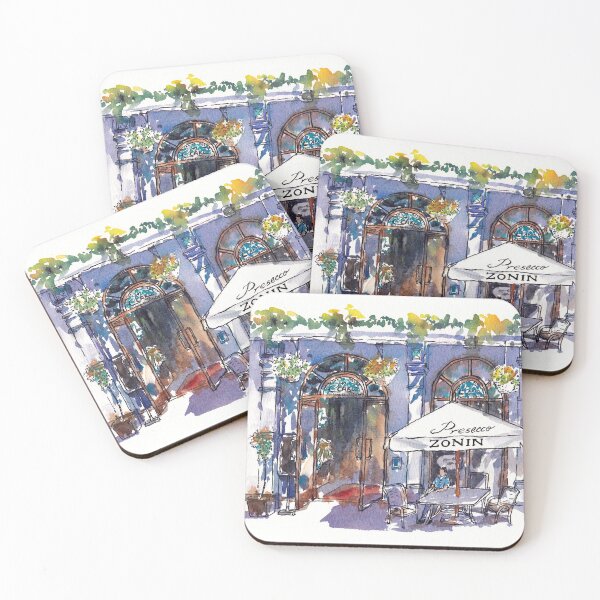 Item preview, Sunny Afternoon at an Outdoor Cafe designed and sold by Leafbear Studio.