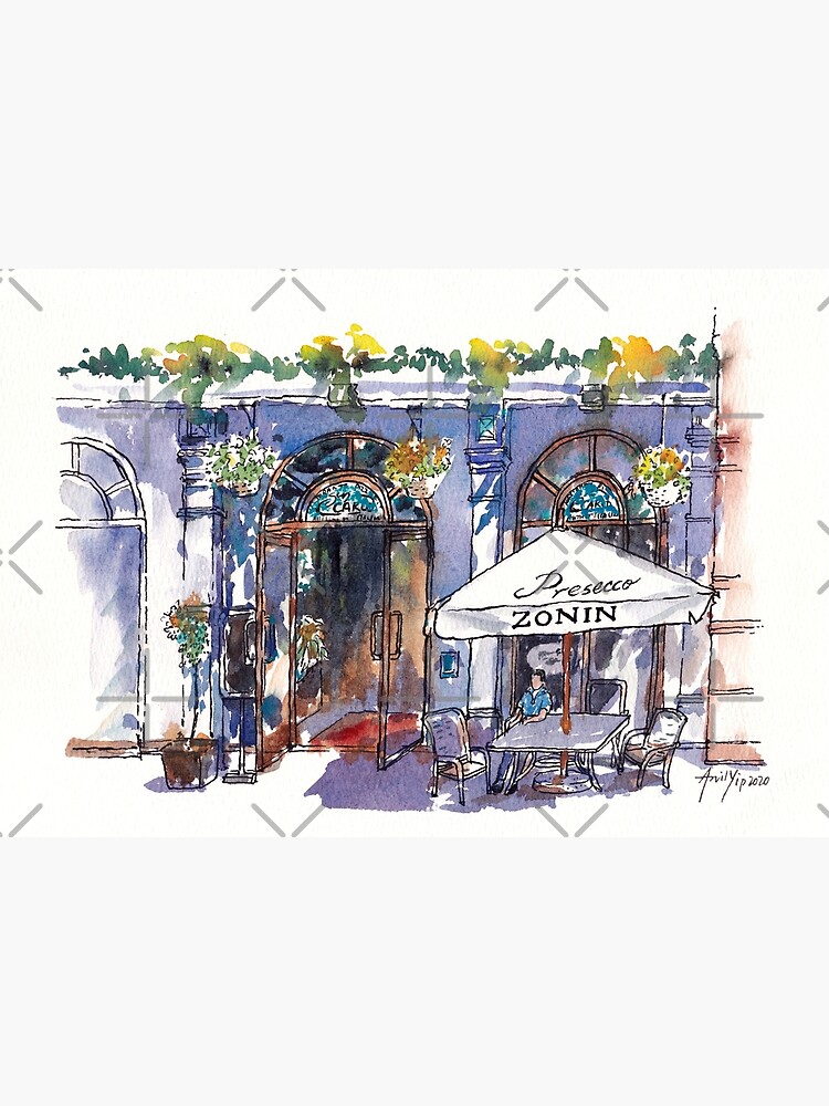 Sunny Afternoon at an Outdoor Cafe by whya