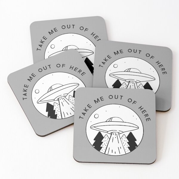 Item preview, Get me out of here - Funny UFO Aliens Light designed and sold by ArtOfRebellion.