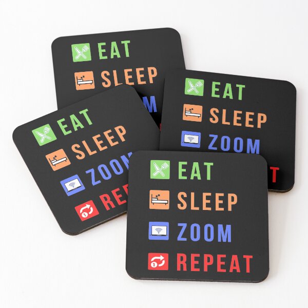 Item preview, Eat Sleep Zoom Repeat designed and sold by molamode.