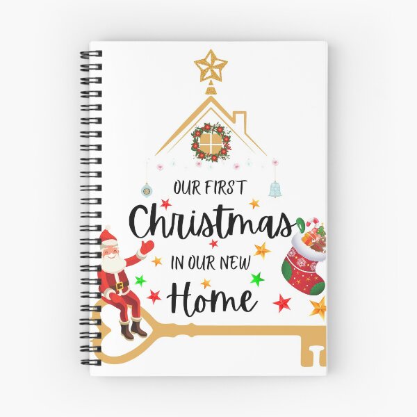 Item preview, Our First Christmas in Our New Home Graphic Design designed and sold by InkItStudio.