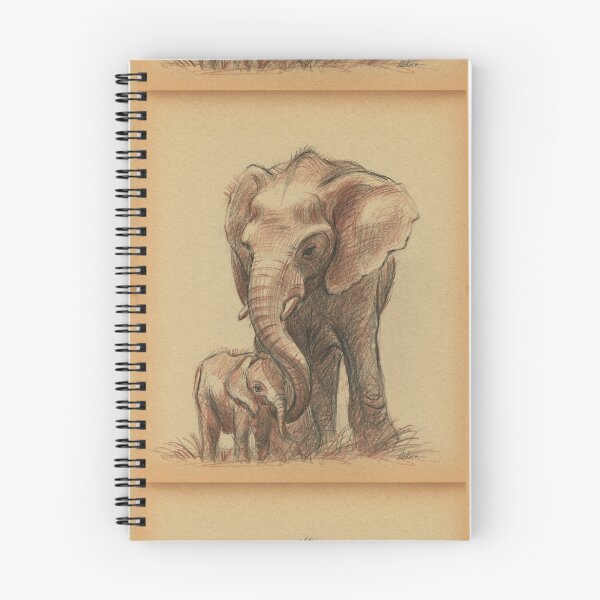 Item preview, Love You Forever - Prisma Pencil Elephant Family Drawing designed and sold by Rebecca Rees.
