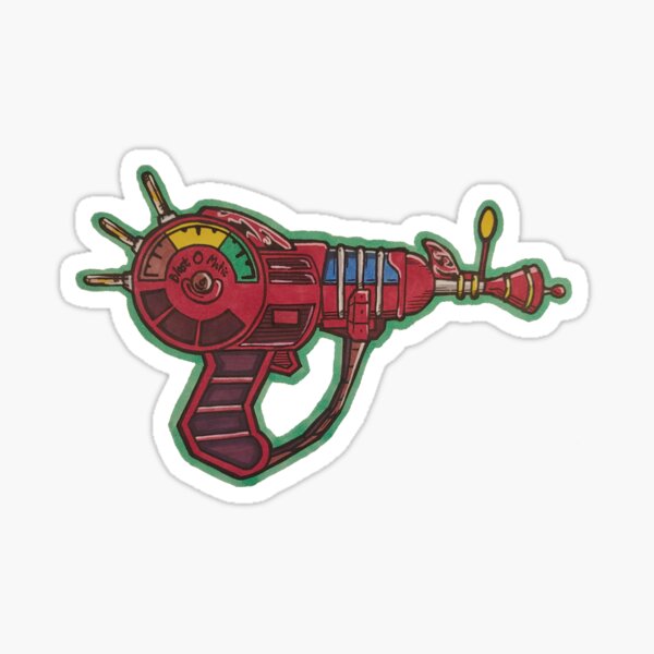 Ray Gun Sticker For Sale By Sasquach98 Redbubble