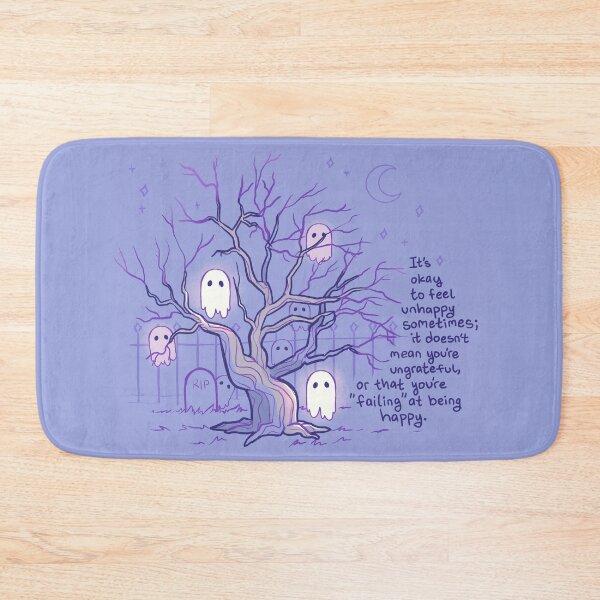 Item preview, "It's Okay to Feel Unhappy Sometimes" Spooky Ghosts designed and sold by thelatestkate.