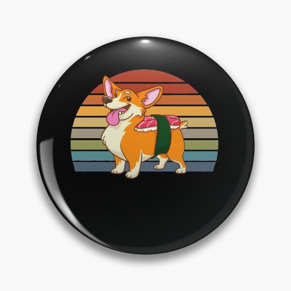 Item preview, Vintage Corgi Nigiri Sushi & Dog Lover   designed and sold by BornDesign.