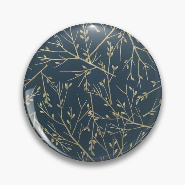 Item preview, Relaxing Branch and Leaf Pattern on Blue Background for Fall or Anytime designed and sold by UrTops.