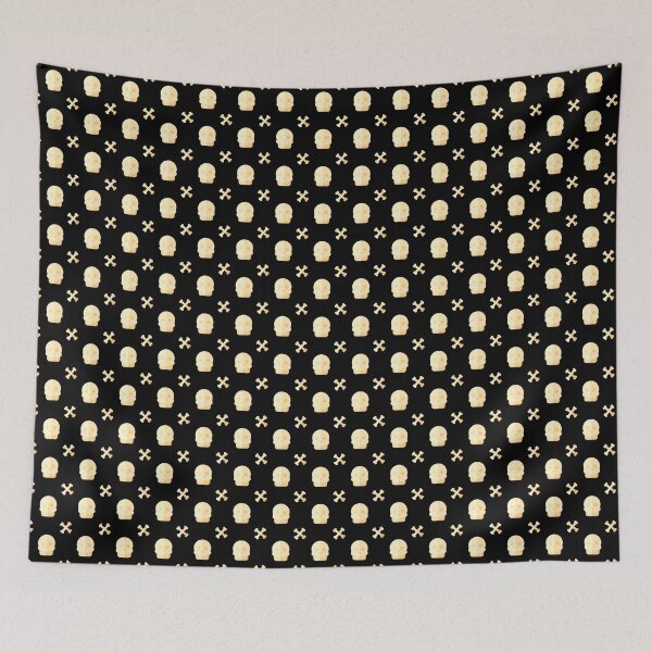 Item preview, Happy Halloween Holiday | Minimalistic Skull and Bones Pattern designed and sold by Ainbowz-Artwork.